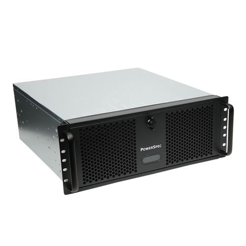 PowerSpec LL04401 360mm Radiator ATX 4U Server Chassis - Black — vista 1
