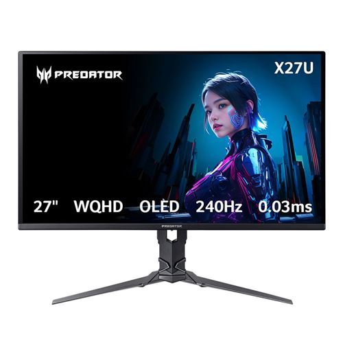 Acer Predator X27U 26.5" 2K QHD (2560 x 1440) 240Hz Gaming Monitor
AMD FreeSync Premium C — vista 1