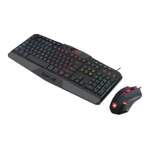 Redragon S101 Wired Gaming Keyboard and RGB Mouse Combo for Windows PC - Black — vista 1