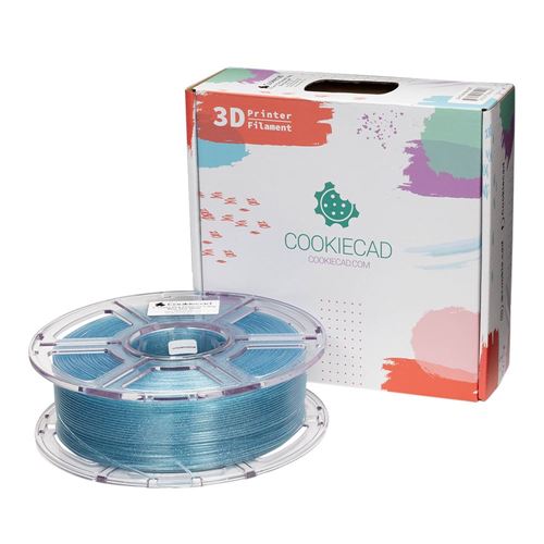Cookiecad 1.75mm PLA Glitter 3D Printer Filament Single Color Color 1.00 kg (2.2 lbs.) Spo — vista 1