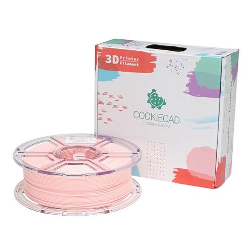 Cookiecad 1.75mm Pale Pink PLA 3D Printer Filament - 1kg Spool (2.2 lbs) — vista 1