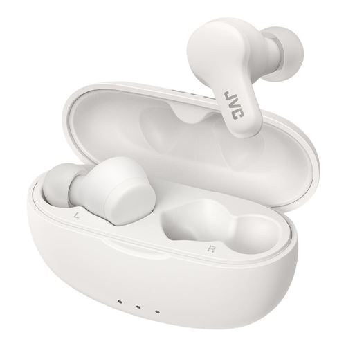 JVC HAA7T2W Gumy True Wireless Bluetooth Headphones - White — vista 1
