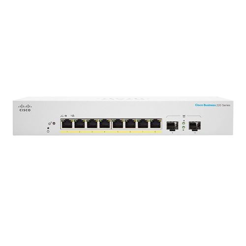 Cisco CBS220-8P-E-2G 8-Port Gigabit PoE Managed Network Switch with SFP — vista 1