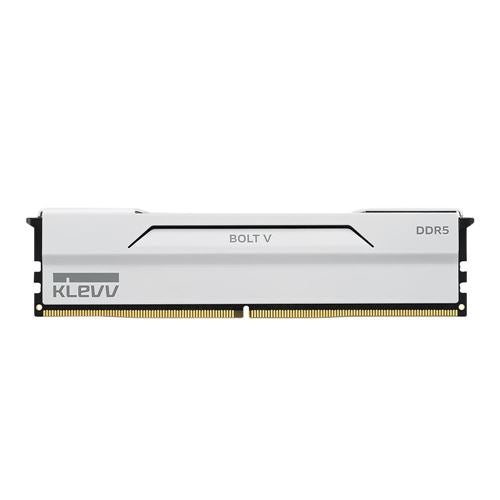 KLEVV BOLT V 32GB (2 x 16GB) DDR5-6400 PC5-51200 CL30 Dual Channel Desktop Memory Kit 5AGUA80-64B300I - Pure White — vista fr