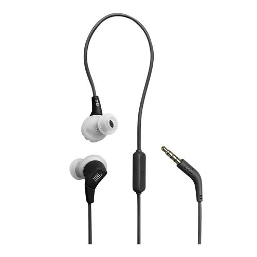 JBL Endurance Run 3 Wired Earbuds - Black/Gray — vista 1