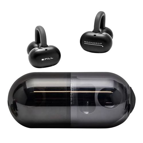 Moondrop Pill Open Ear True Wireless Bluetooth Earbuds - Black — vista 1