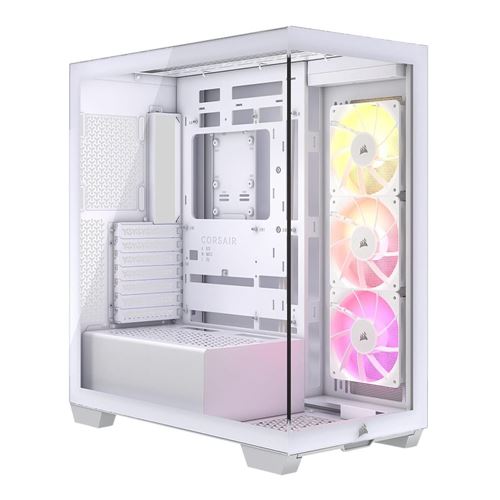 Corsair 3500X RS-R ARGB Tempered Glass ATX Mid-Tower Computer Case - White — vista 1