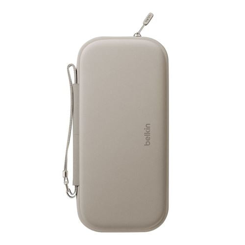 Belkin Nintendo Switch 2 Travel Case w/ AirTag Holder - Tan — vista 1