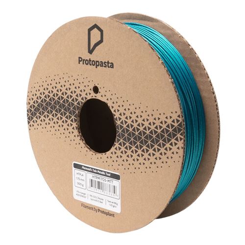 Proto-Pasta 1.75mm Mermaid's Tale Metallic Teal HTPLA 3D Printer Filament - 0.5kg Spool (1 — vista 1
