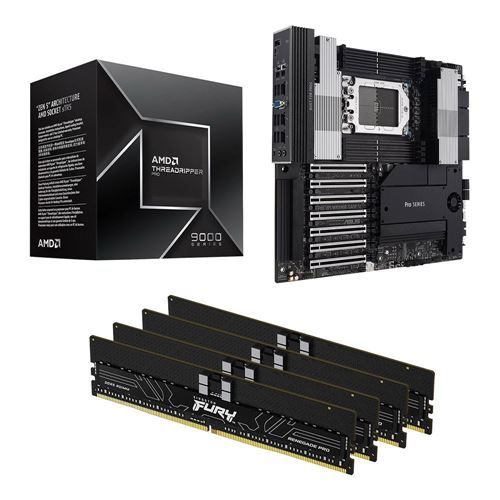 AMD Ryzen Threadripper PRO 9975WX, ASUS WRX90E Sage Pro WS SE sTR5, Kingston Fury Renegade — vista 1