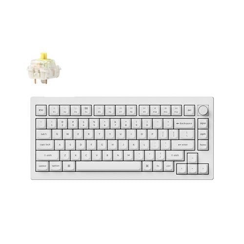 Keychron V1 Max QMK/VIA Custom Mechanical Keyboard - White
Gateron Jupiter Banana Tactile — vista 1