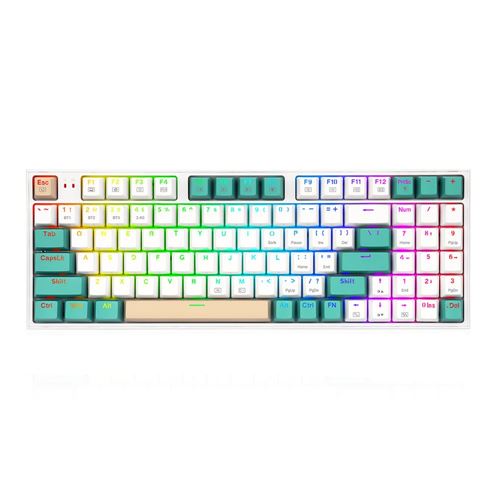 Redragon MCK643 Wireless 90% RGB Backlit Hot-Swappable Mechanical Gaming Keyboard - Red Sw — vista 1