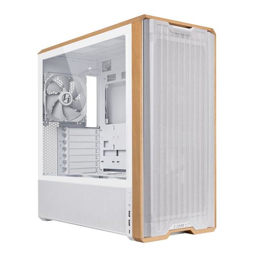 Lian Li LANCOOL 217 Tempered Glass ATX Mid-Tower Computer Case - White — vista 1