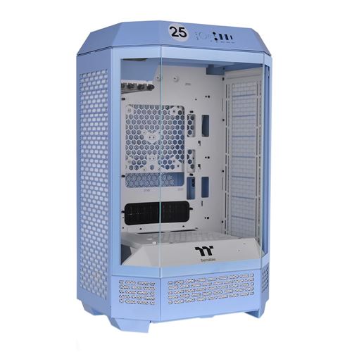 Thermaltake Tower 300 Tempered Glass microATX Mid-Tower Computer Case - Hydrangea Blue — vista 1
