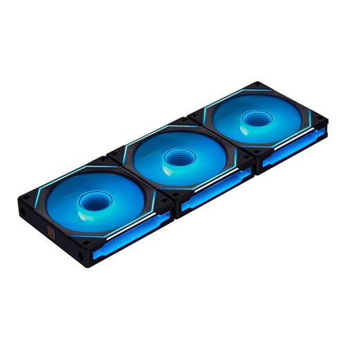 Lian Li UNI FAN SL-INF FLEX 120mm Fluid Dynamic Case Fan - Black (3 Pack) — vista 1