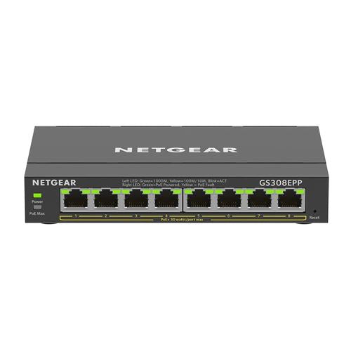 NETGEAR 8 Port PoE Gigabit Ethernet Plus Switch — vista 1