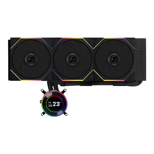 Lian Li HydroShift II LCD-C 360TL 360mm All in One Liquid CPU Cooling Kit - Black — vista 1