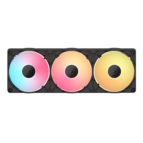 Corsair iCUE LINK RX360 II Unified Frame RGB Magnetic Dome Bearing 360mm Case Fan - Black — vista 1