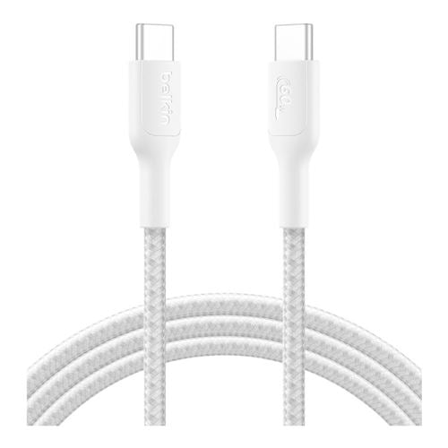 Belkin BoostCharge Pro USB Type-C to USB Type-C 2.0 Cable (White) - 1 Meter — vista 1