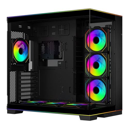 Lian Li O11 DYNAMIC EVO RGB SL Infinity Tempered Glass ATX Mid-Tower Computer Case - Black — vista 1