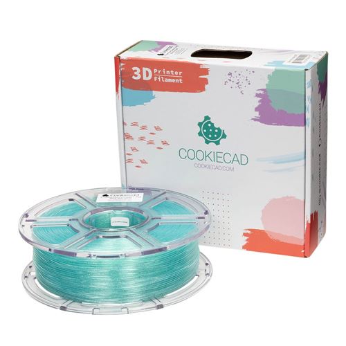 Cookiecad 1.75mm PLA Glitter 3D Printer Filament Single Color 1.00 kg (2.2 lbs.) Spool - M — vista 1