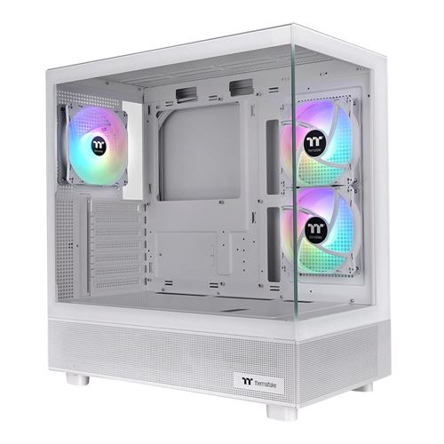 Thermaltake View 270 Plus SR ARGB Tempered Glass ATX Mid-Tower Computer Case - White — vista 1