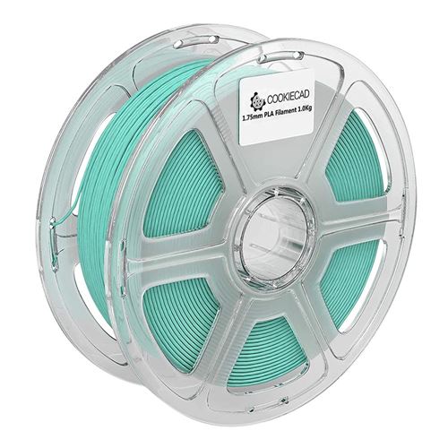 Cookiecad 1.75mm Mint Green PLA 3D Printer Filament - 1kg Spool (2.2 lbs) — vista 1
