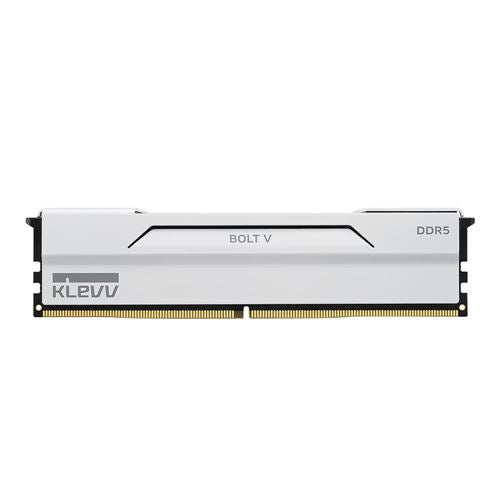 KLEVV BOLT V 32GB (2 x 16GB) DDR5-6000 PC5-48000 CL28 Dual Channel Desktop Memory Kit 5AGUA80-60B280I - Pure White — vista fr