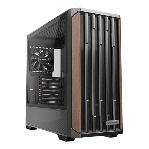 Okinos Cypress 7 Tempered Glass ATX Mid-Tower Desktop Computer Case - Black — vista 1