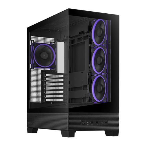 ASUS A31 PLUS Tempered Glass ATX Mid-Tower Computer Case - Black — vista 1