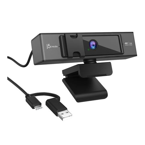 j5create JVCU435 4K ULTRA HD Webcam with 5x Digital Zoom Remote Control macOS / Windows / — vista 1