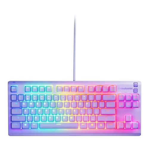 SteelSeries Apex 3 TKL RGB Gaming Keyboard - Lavender — vista 1
