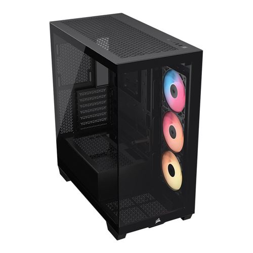 Corsair 3500X RS-R ARGB Tempered Glass ATX Mid-Tower Computer Case - Black — vista 1