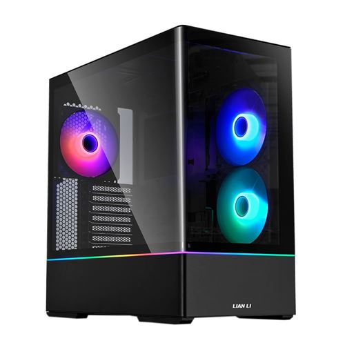 Lian Li CG237 Tempered Glass ATX Mid-Tower Computer Case - Black — vista 1