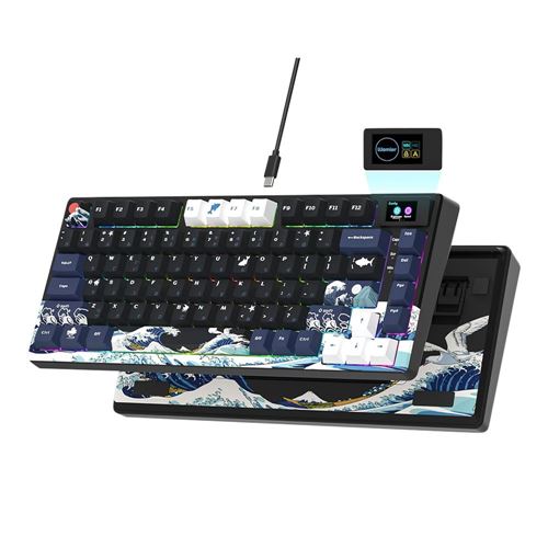 Womier S-K80 75% Mechanical Keyboard - Black Kanagawa — vista 1