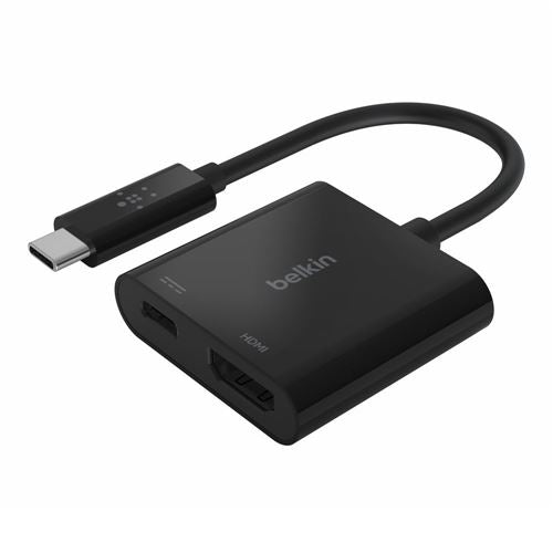 Belkin USB-C to HDMI Adapter + Charge (Supports 4K UHD Video, Passthrough Power up to 60W — vista 1