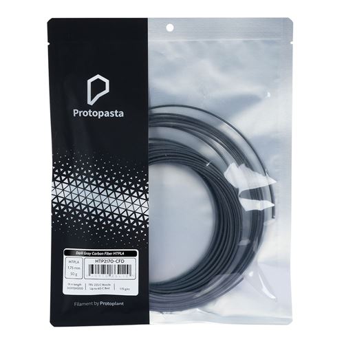Proto-Pasta 1.75mm Carbon Fiber HTPLA-CF 3D Printing Filament 50.00 g (1.76 oz.) Coil - Da — vista 1