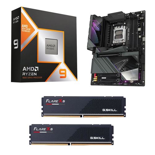 AMD Ryzen 9 9950X3D, Gigabyte X870E Aorus Master WiFi7 AM5, G.Skill Flare X5 Series 32GB D — vista 1