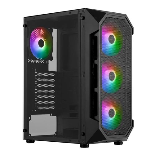Gamdias GC1 Tempered Glass ATX Mid-Tower Computer Case - Black — vista 1