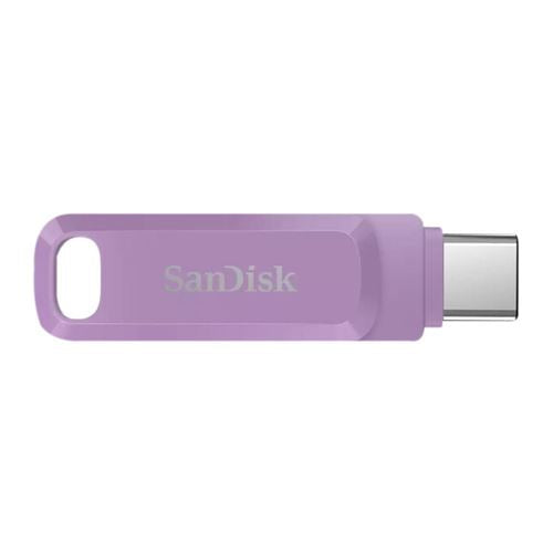 Sandisk 256GB Dual Drive Go SuperSpeed+ USB 3.1 (Gen 1) Flash Drive - Lavender — vista 1