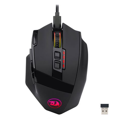 Redragon MCM801P Sniper Pro RGB Wired/ Wireless Gaming Mouse - Black — vista 1