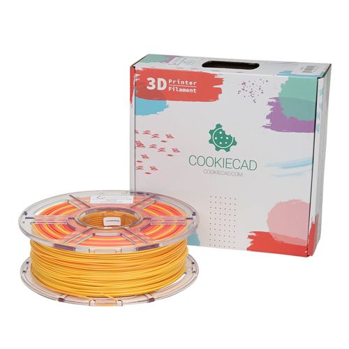 Cookiecad 1.75mm Sunrise (Rainbow Transition) PLA 3D Printer Filament - 1kg Spool (2.2 lbs — vista 1