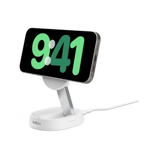 Belkin BoostCharge Pro Convertible Magnetic Wireless Charging Stand with Qi2 - White — vista 1