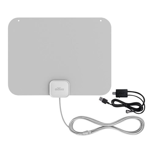 Mohu Leaf Amplified Indoor HDTV Antenna with 12ft. Coaxial Cable - Gray — vista 1