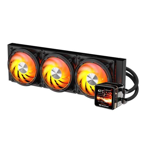 darkFlash EXPLORE DE360 360mm All in One Liquid CPU Cooling Kit - Black — vista 1