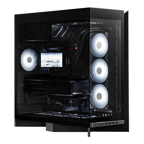 TRYX LUCA L70 Tempered Glass ATX Mid-Tower Computer Case - Black — vista 1