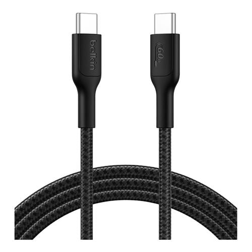 Belkin BoostCharge USB Type-C to USB Type-C 2.0 Cable (Black) - 2 Meter — vista 1