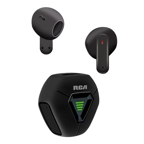 RCA Wave-78 True Wireless Bluetooth Earbuds - Black — vista 1