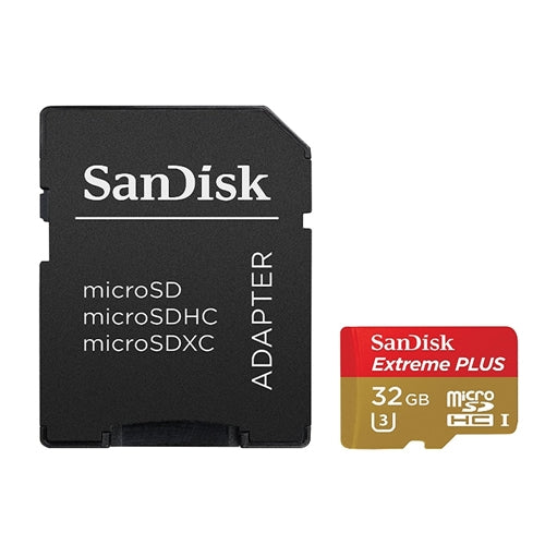 Sandisk 32GB Extreme Plus microSDHC Class 10/ UHS-3/ V30 Flash Memory Card with Adapter — vista 1