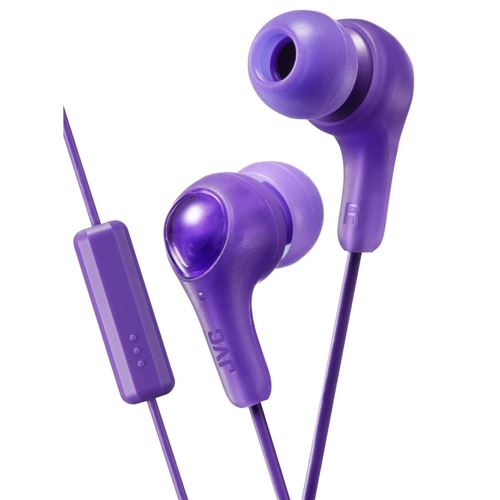 JVC Gumy Plus Wired Earbuds - Violet
Integrated Microphone; Silicone Earpieces; In-line — vista 1